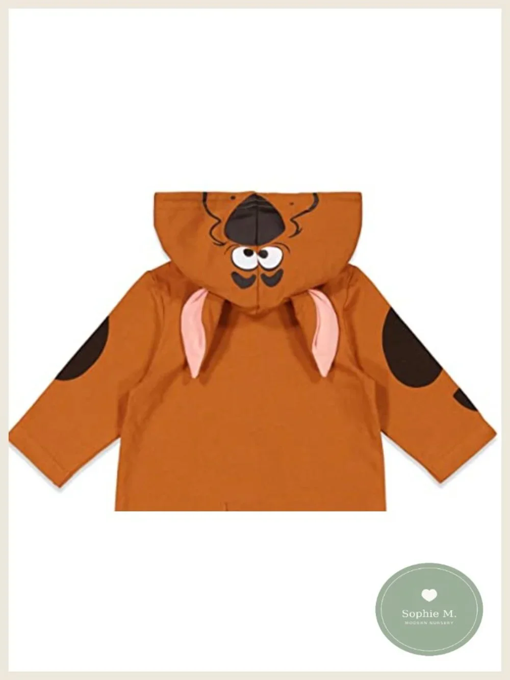 Scooby-Doo Zip Up Baby Coverall, Cotton Blend, Halloween Costume, 0-6 Months